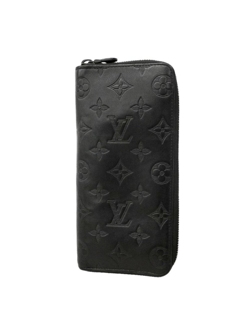 Louis Vuitton Wallet Monogram Shadow Zippy Vertical Black